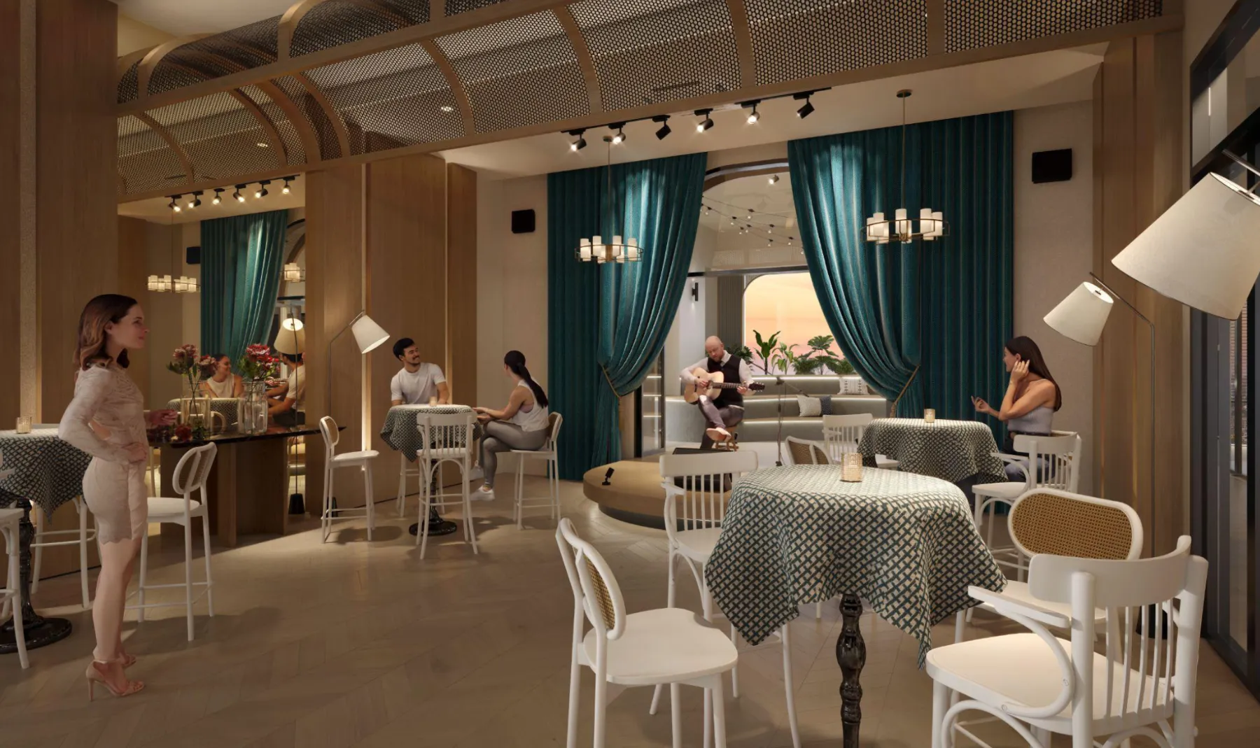 The Bedrock function room, artist's impression